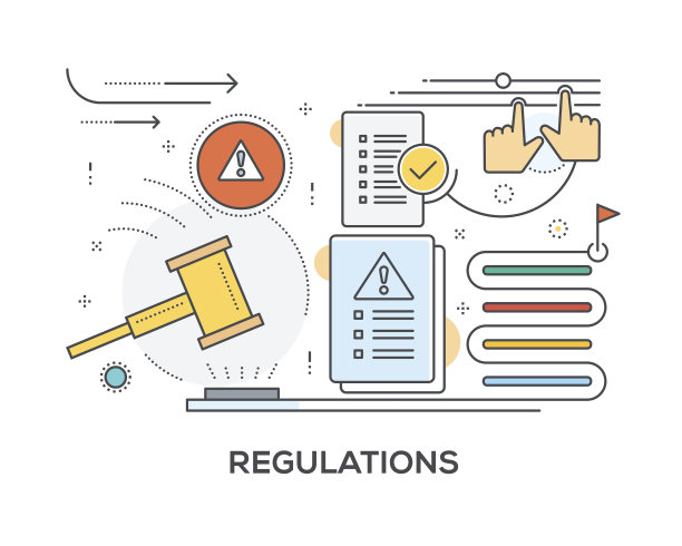 带有图标的法规概念图片下载