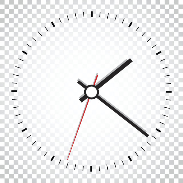 时钟图标矢量插图。办公室时钟在孤立的背景。简单的商业概念象形图。图片下载