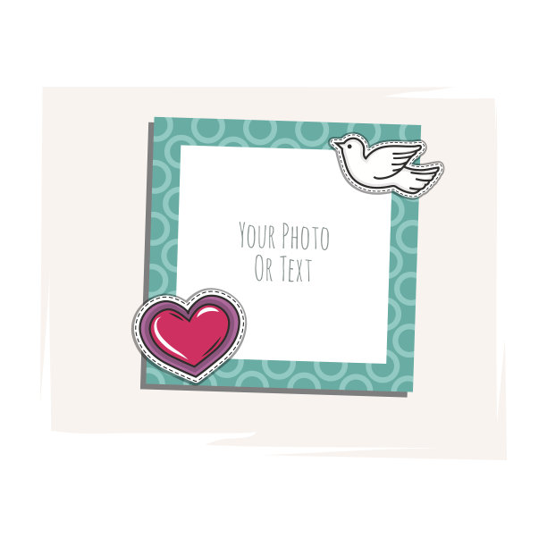 浪漫的相框图片下载