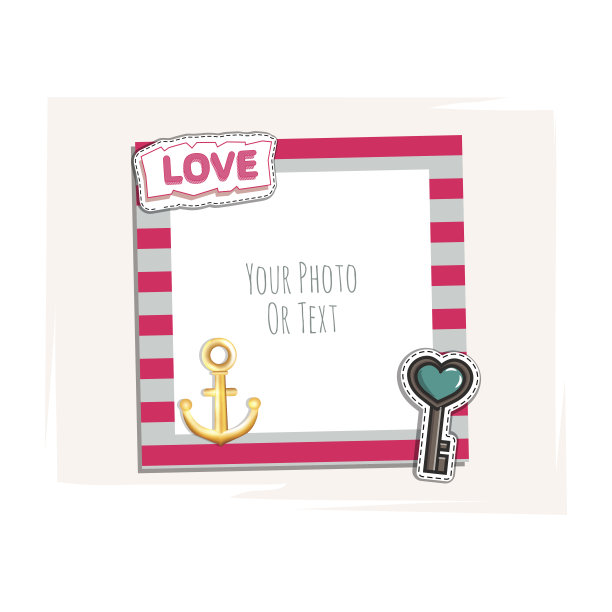 浪漫的相框图片下载