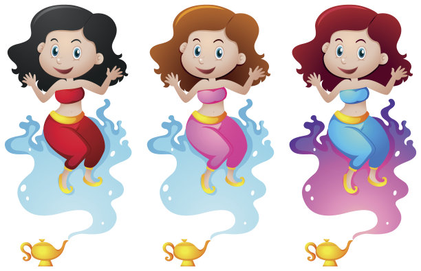 三个基尼飘在灯上图片下载