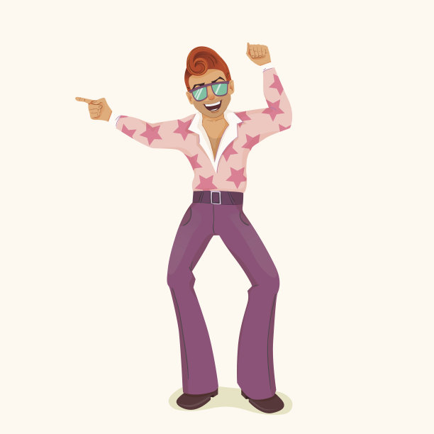 以复古风格跳舞的人。图片下载