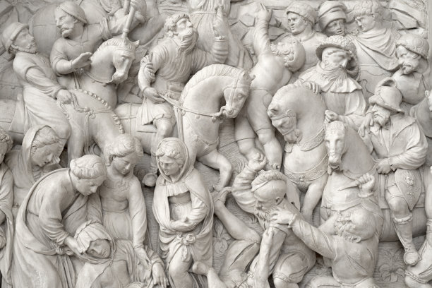 圣让-巴蒂斯特教堂的祭坛。Chaource,法国。图片下载