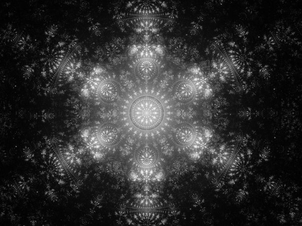 摘要发光雪花黑白纹理图片下载