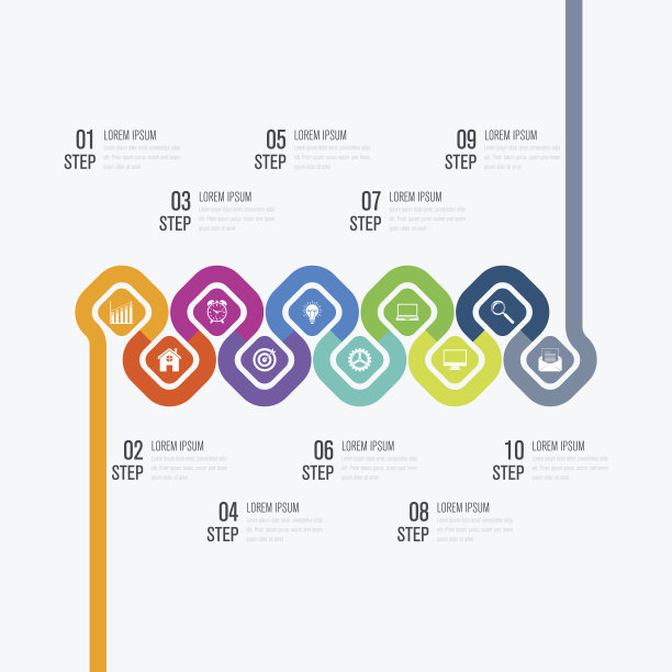 信息图设计模板和业务概念图片下载
