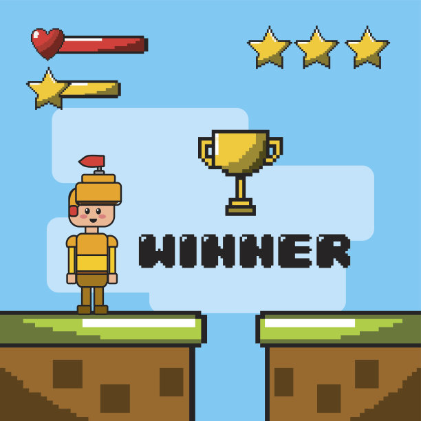 带有图形设计角色的电子游戏图片下载