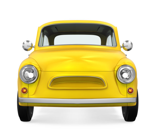 黄色复古车图片下载