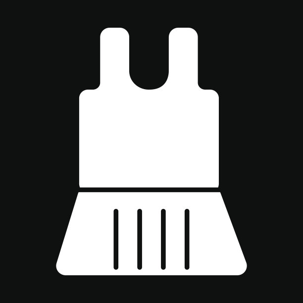 女人衣服矢量图标。黑白t恤和裙子插图。坚实的线性购物图标。图片下载