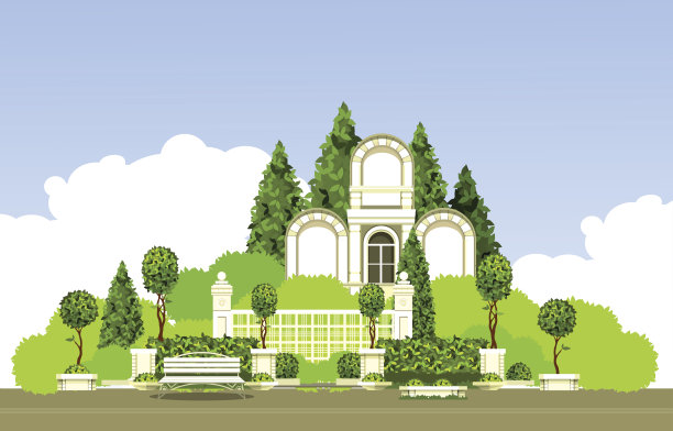 公园园林植物图片下载