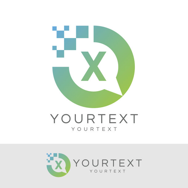 技术初始字母X图标设计图片下载