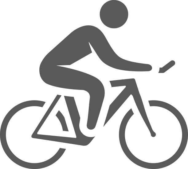 BW图标-自行车图片下载