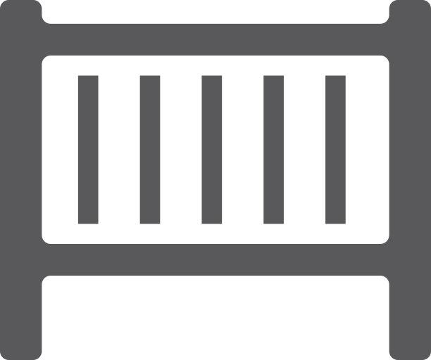 BW图标-婴儿床图片下载
