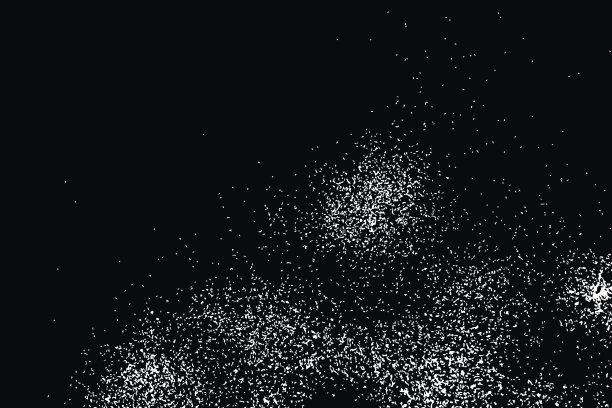 复古的砂砾质地，轻易地为你的作品增添了陈旧的忧伤复古的外观。白色闪光或闪光吹在黑色上。图片下载