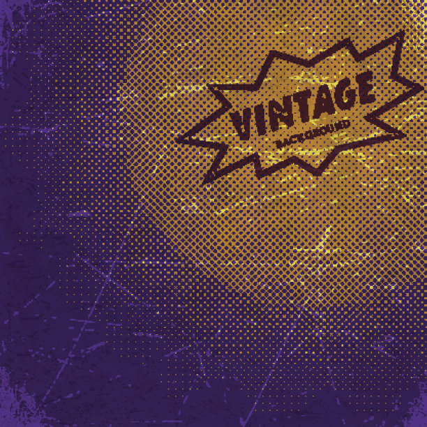 带有半色调渐变的旧刮花卡片图片下载