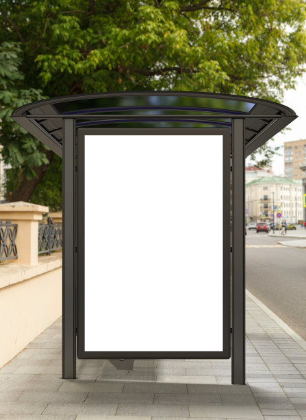 空白灯箱广告牌模型图片下载