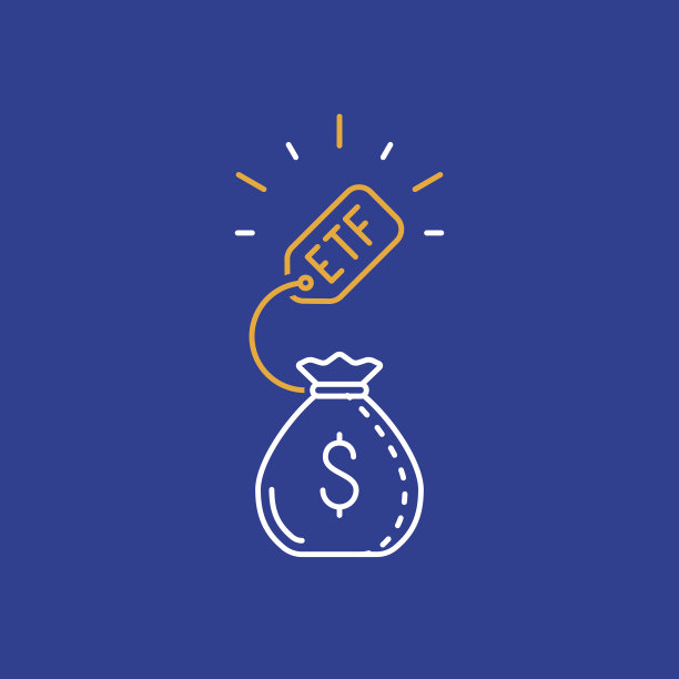 投资资金，投资回报，ETF股票市场概念，利润增长线图标图片下载