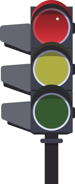 红色交通信号灯图片下载