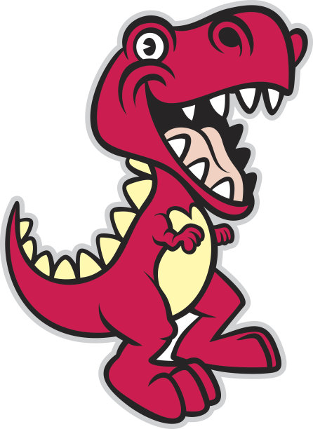 可爱的卡通霸王龙恐龙图片下载