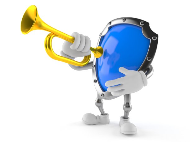 盾角色吹小号图片下载