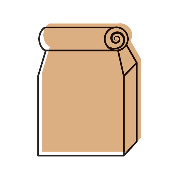 纸袋装的午餐袋图片下载