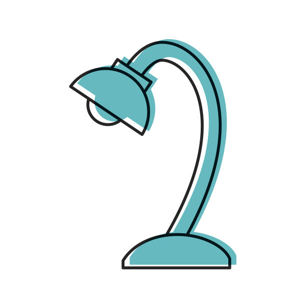 台灯孤立图标图片下载