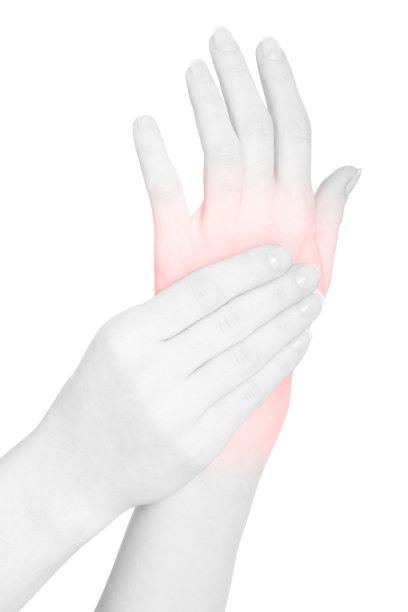 女人手心和背疼，红的地方白的图片下载