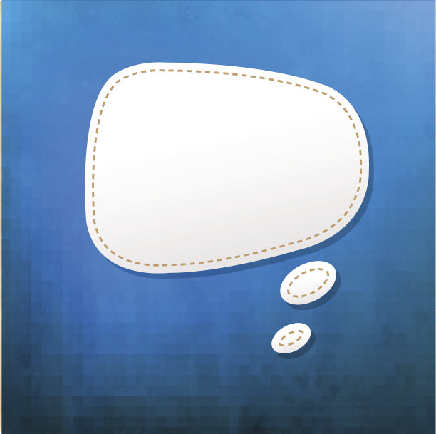 蓝色纹理与语音气泡图片下载