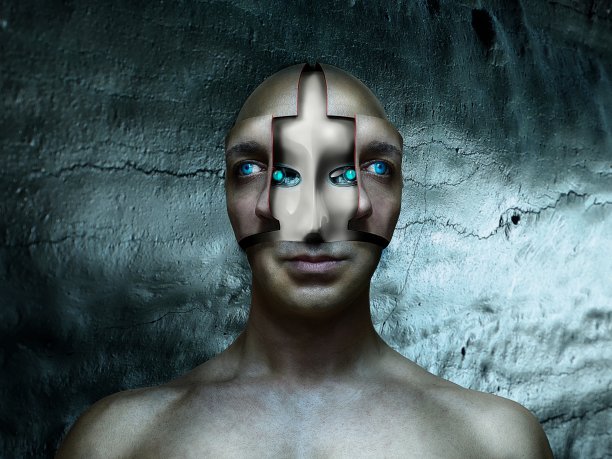 人类皮肤下的人工智能图片下载