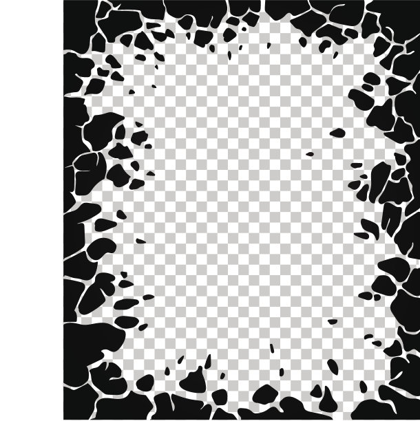 矢量帧的照片。动态时尚的几何照片与黑色的冰块块。火山熔岩元素纹理印刷和网页设计，名片，邀请，礼品卡，传单和小册子图片下载