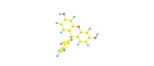 荧光素分子结构孤立在白色上图片下载