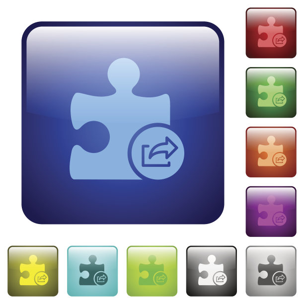 出口插件颜色方形按钮图片下载