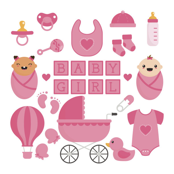 宝贝女孩物品收藏图片下载