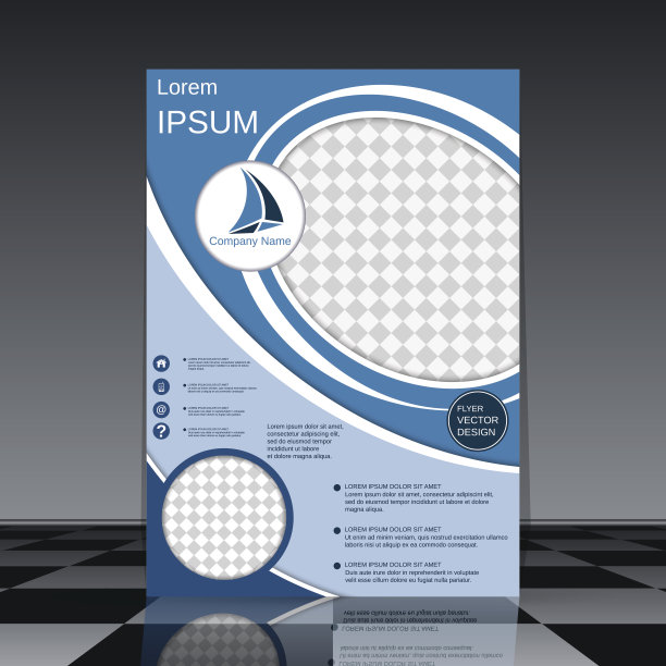 现代专业商业传单矢量模板图片下载