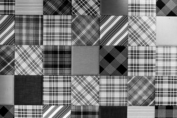 黑白相间的纺织纹理图片下载