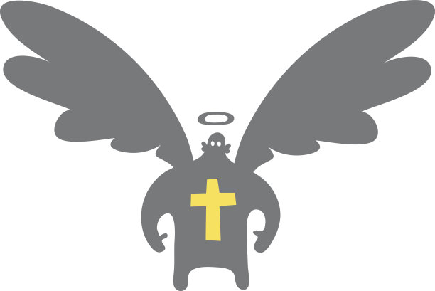 天使与交叉图片下载