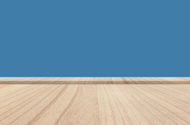 房间内部的木板与柔和的色调混凝土背景。适合使用蒙太奇或制作您的营销产品。图片下载