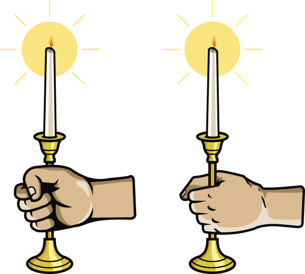 手抓蜡烛棒图片下载