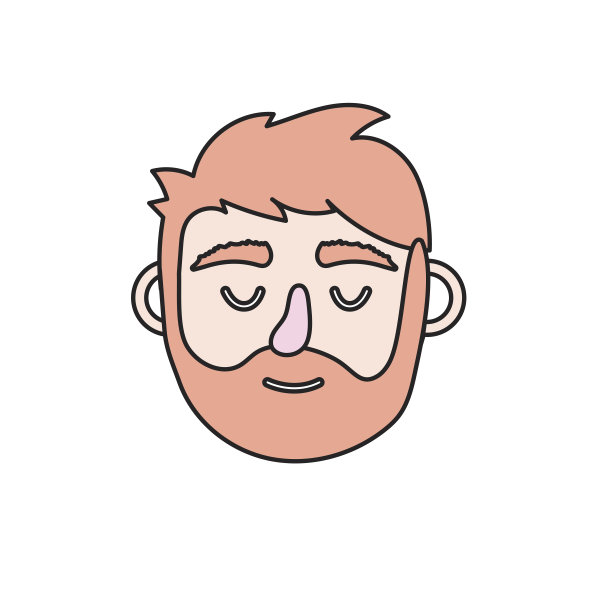 闭眼发型男士头像图片下载