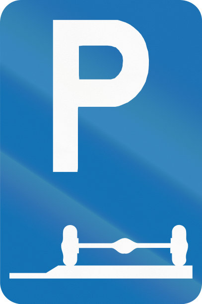 比利时规范道路标志-人行道停车图片下载