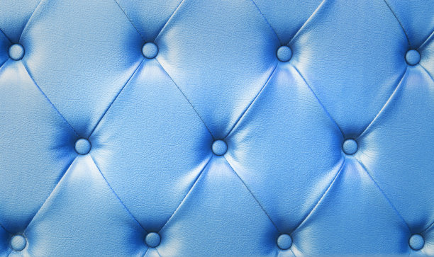 背板颜色蓝色切斯特菲尔德沙发纹理背景。图片下载
