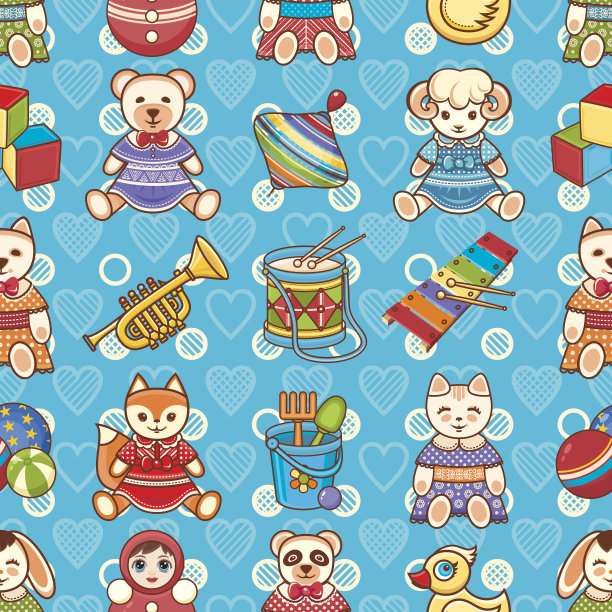 孩子们的玩具。动物。图片下载