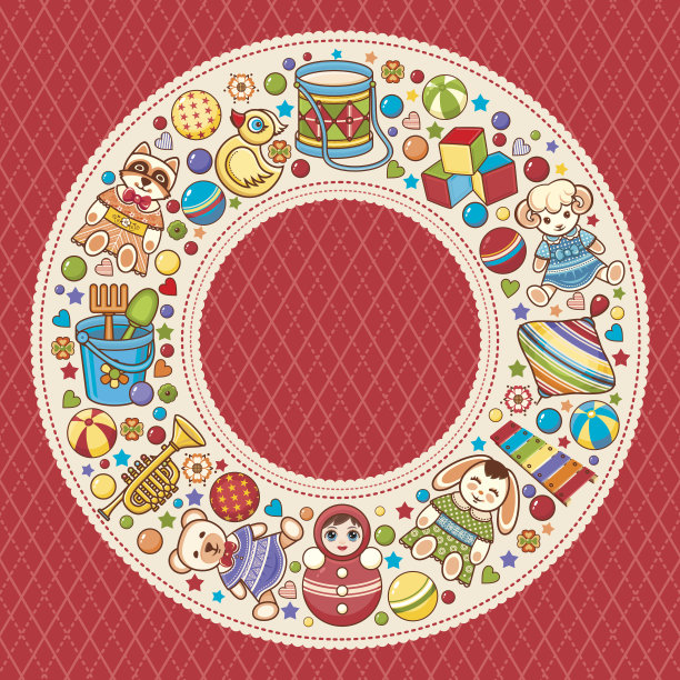 贺卡和玩具。图片下载