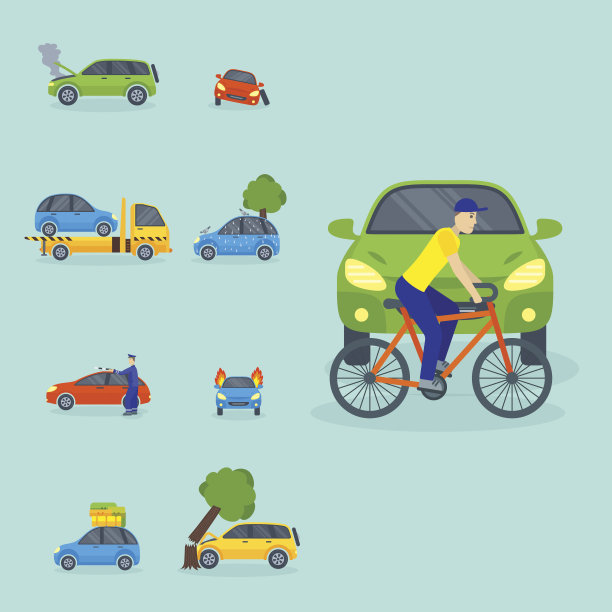 汽车碰撞碰撞交通保险安全汽车应急灾害与应急维修运输载体说明图片下载