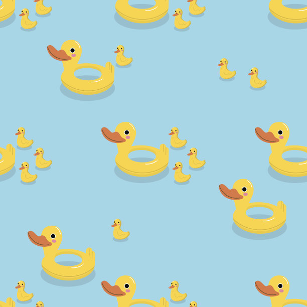 鸭子游泳圈图片下载