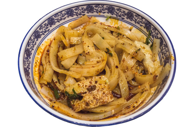 中国当地的食物:Niangpi素材图片