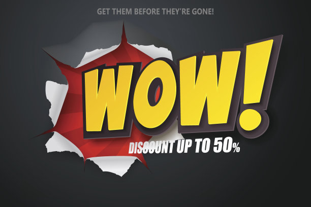 打折横幅的破纸。销售和折扣图片下载