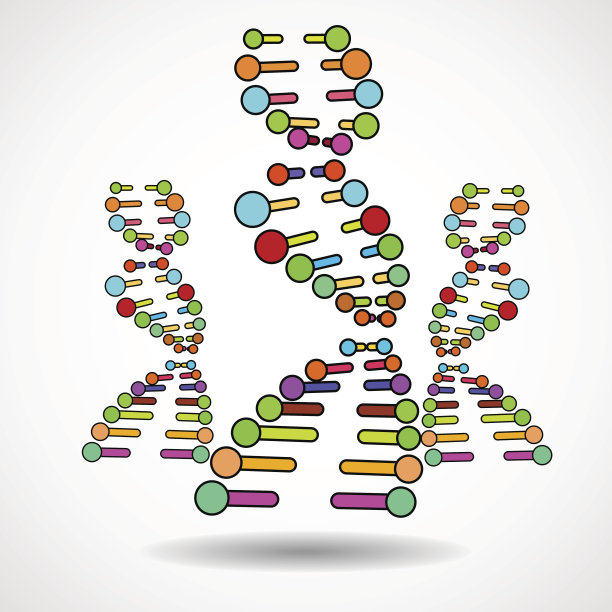 DNA的抽象螺旋图片下载