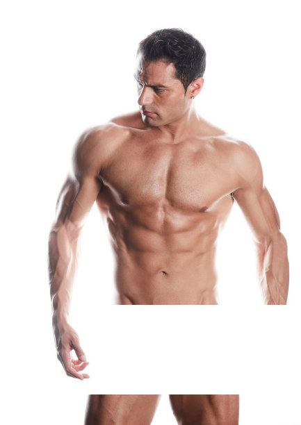白底上那个肌肉发达的帅哥图片下载