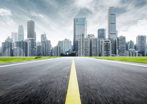 现代城市的天际线素材图片