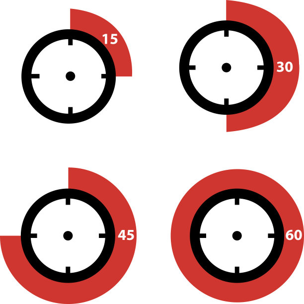 计时器图标隔离在白色背景上。矢量插图。图片下载